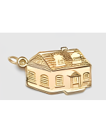 10K Yellow Gold Big House Pendant