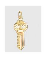 10K Yellow Gold Mini Key Charm