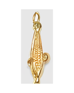 10K Yellow Gold 3D Corn Charm