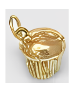 10K Yellow Gold 3D Muffin Charm