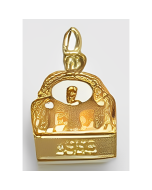 10K Yellow Gold 3D Beer Six Pack Charm