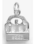 Silver 3D Beer Six Pack Charm