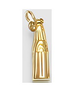 10K Yellow Gold 3D Soda Pop Bottle Charm