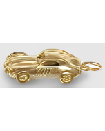 10K Yellow Gold 3D Car Charm