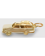 10K Yellow Gold 3D Station Wagon Charm