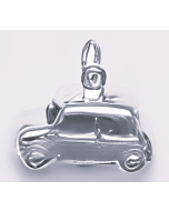 Silver 3D Mini Car Charm