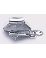 Silver 3D Tent Trailer Charm