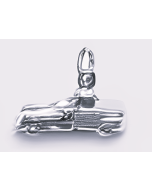 Silver 3D Pick up Truck Charm