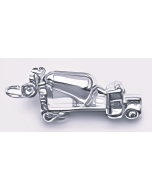 Silver 3D Cement Truck Charm