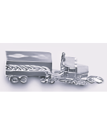 Silver 3D Truck Charm