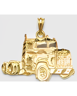 10K Yellow Gold Truck Pendant