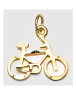 10K Yellow Gold Bicycle Charm