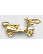 10K Yellow Gold 3D Scooter Charm