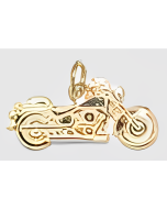 10K Yellow Gold Motorcycle Charm