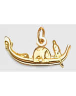 10K Yellow Gold 3D Gondola Charm