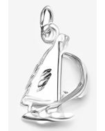 Silver 3D Sailboat Pendant