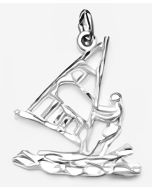 Silver Windsurfer Boat Pendant