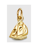 10K Yellow Gold Mini Sailboat Charm