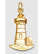 10K Yellow Gold Lighthouse Charm
