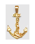 10K Yellow Gold Anchor Pendant