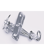 Silver 3D Bi-Plane Charm