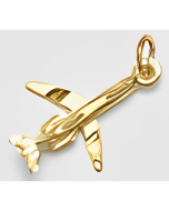 10K Yellow Gold 3D DC 09 Jet Pendant