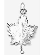 Silver Fancy Maple Leaf Charm