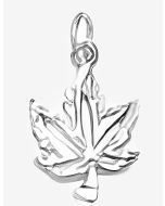 Silver Maple Leaf Charm