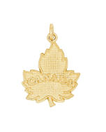 10K Yellow Gold Cute Maple Leaf Charm