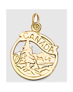 10K Yellow Gold Canada Charm