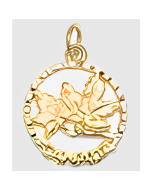 10K Yellow Gold Big Maple Leaf Charm