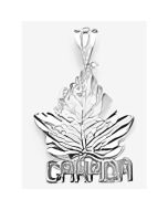 Silver Maple Leaf Charm