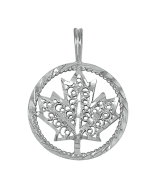 Silver Maple Leaf Pendant