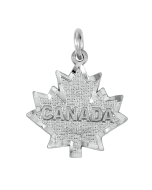 Silver Maple Leaf Charm