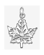 Silver "Newfoundland" Maple Leaf Charm