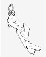 Silver Nova Scotia Map Charm