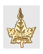 10K Yellow Gold "Regina" Maple Leaf Charm