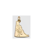 10K Yellow Gold Yukon Map Charm