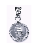 Silver 3D The Globe Pendant