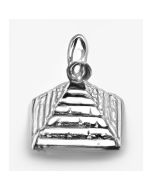 Silver 3D Pyramid of Egypt Charm