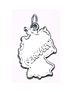 Silver Map of Germany Charm