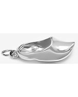 Silver 3D Dutch Clog Shoe Charm