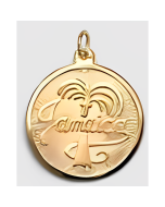 10K Yellow Gold Round Jamaica Charm