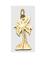 10K Yellow Gold Palm Tree Charm