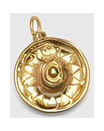 10K Yellow Gold 3D Sombrero Charm