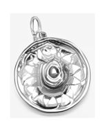 Silver 3D Sombrero Charm