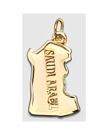 10K Yellow Gold Saudi Arabia Map Charm