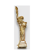 10K Yellow Gold 3D Statue of Liberty Charm