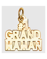 10K Yellow Gold French Charm (#1 Grand Maman)