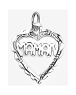 Silver French Charm (Maman)